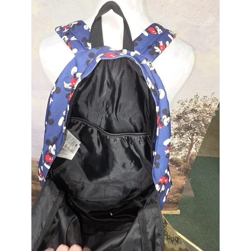 Disney Store Mickey Mouse Adult Blue Backpack Laptop Bag All Over Mickey Print